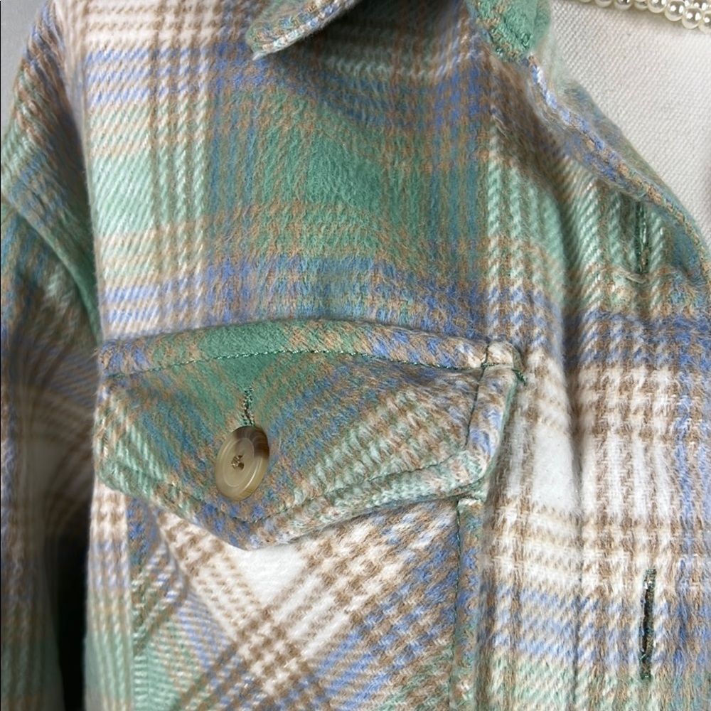 Members Mark Plaid Button-Up Jacket/Shacket - image 4